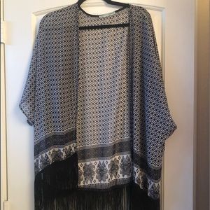 Maurices Kimono with fringe